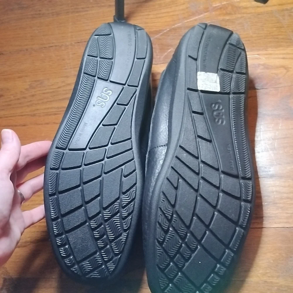 SAS Men's Black Leather Shoes Size 12